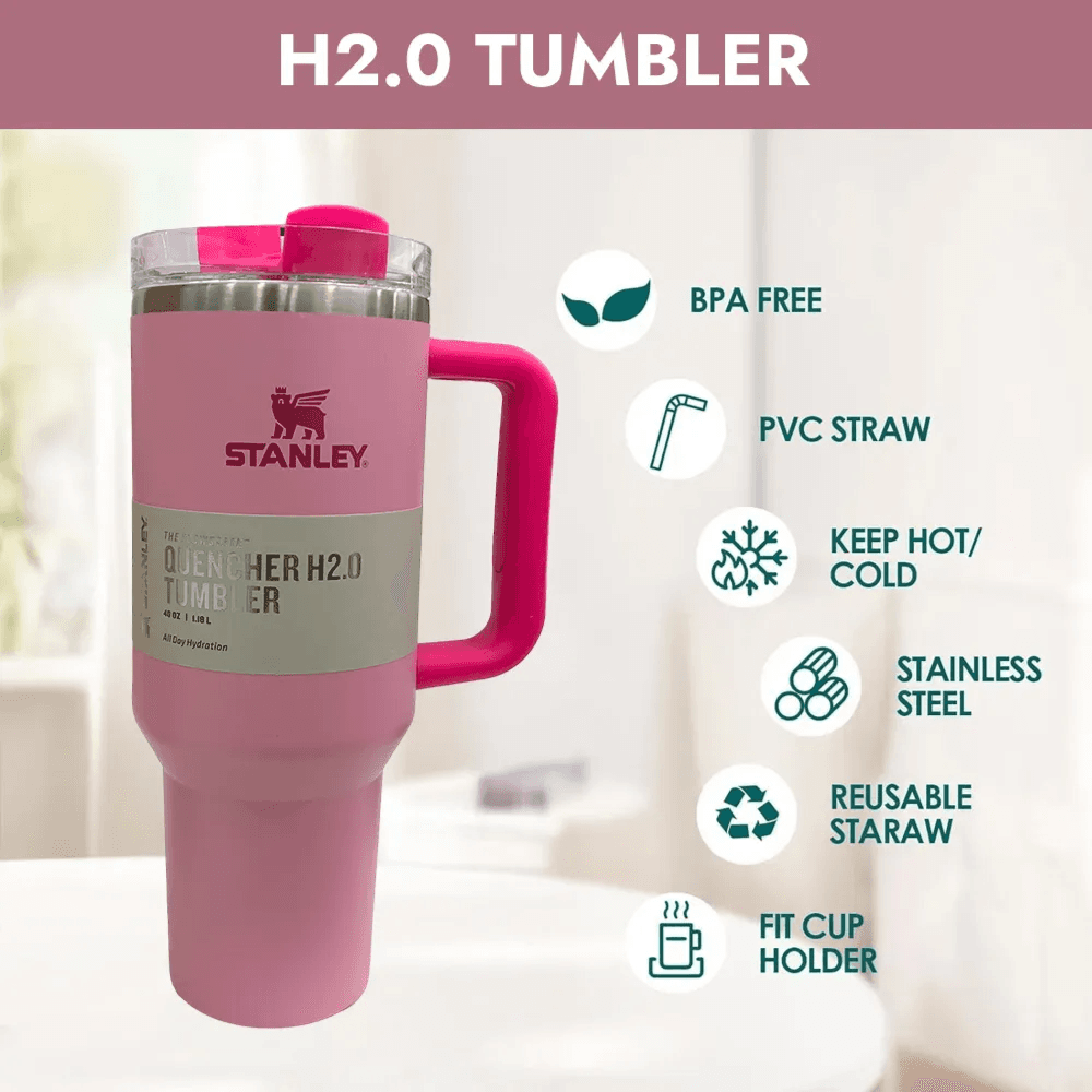 Stanley Quencher H2.0 Tumbler 1.18L- Rose