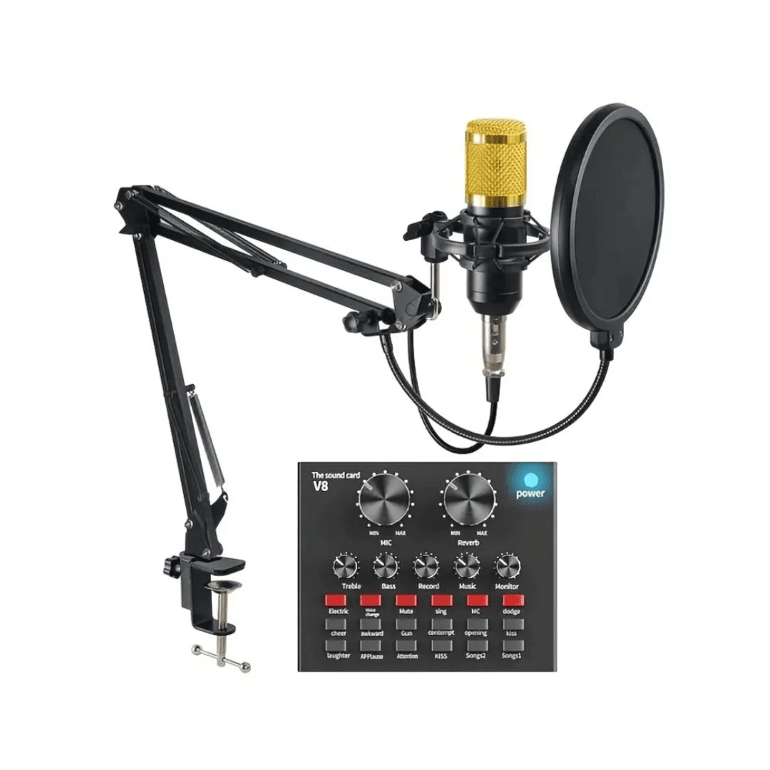 Sining live Sound Card Microphone-V8