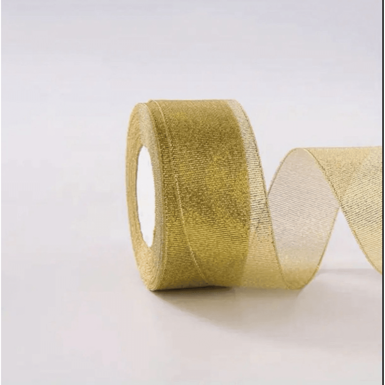Golden Glitter Ribbon 26yards