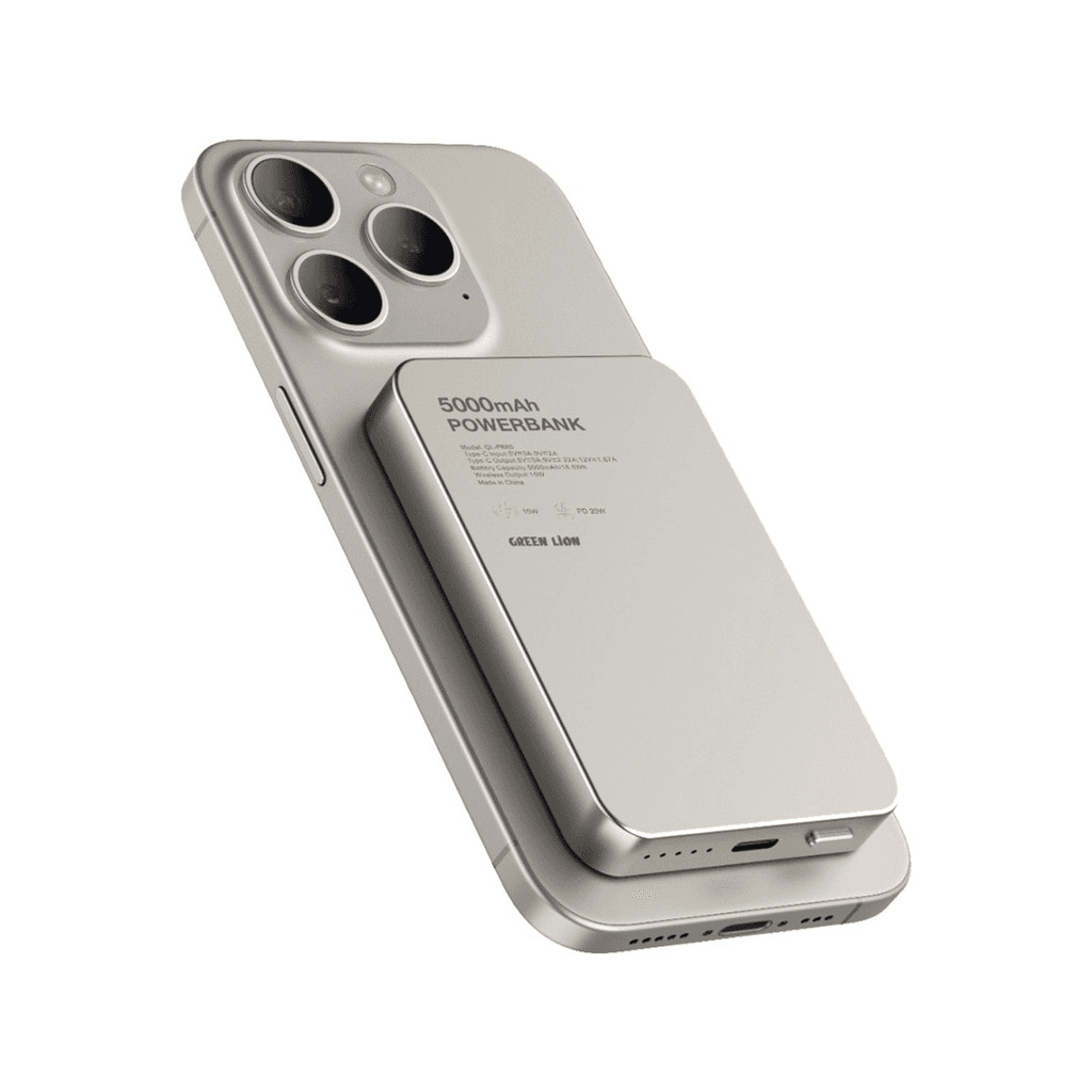 GREEN LION - GL - MAG 5000mAh POWER BANK PD20W (GLP85) (Titanium)