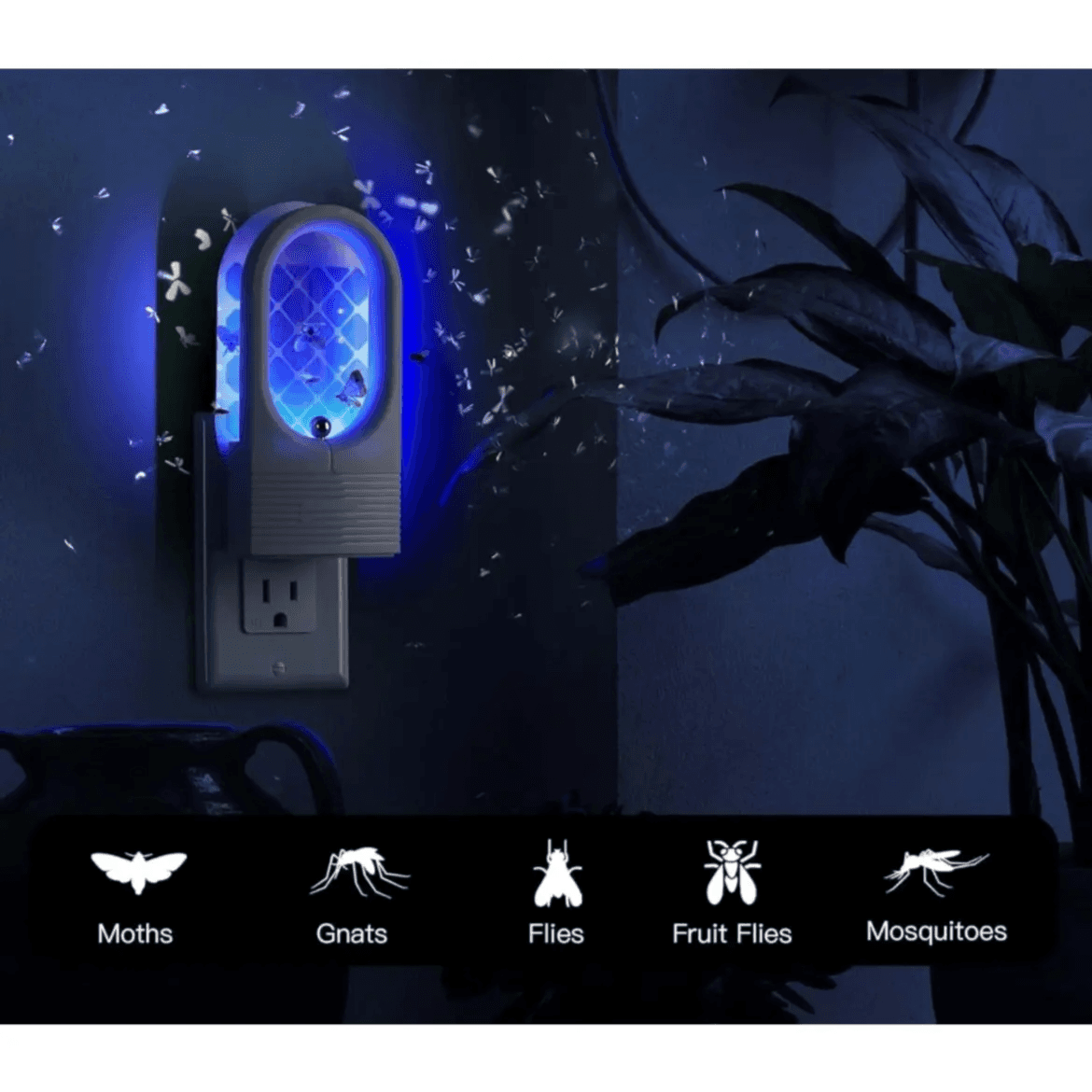 Moxedo Plug-In Indoor UVA Light Flying Insect Trap & Killer - MX-FIT011