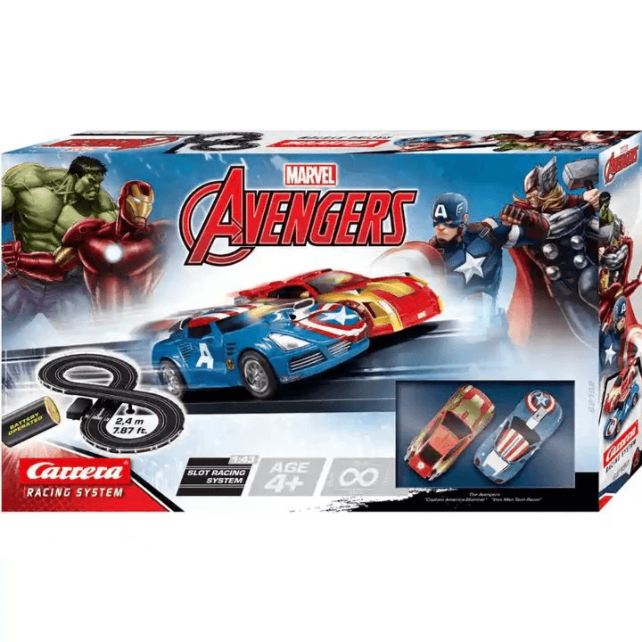 Carrera Go! - Marvel Avengers Slot Car Racing Track Set (2.4M)
