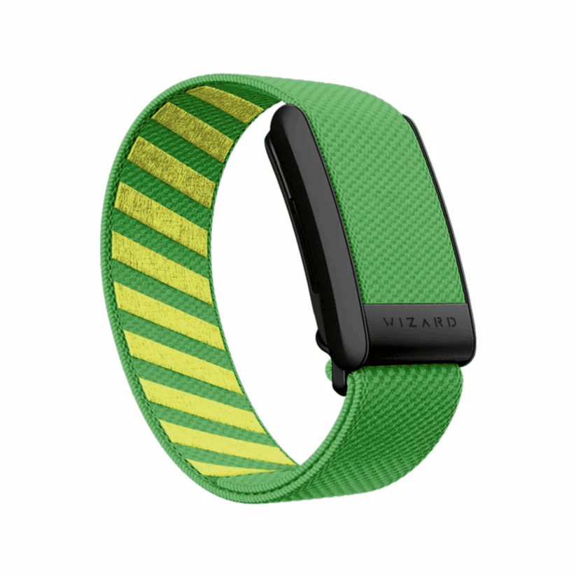 Wizard Whoop Band-Black Lime Green
