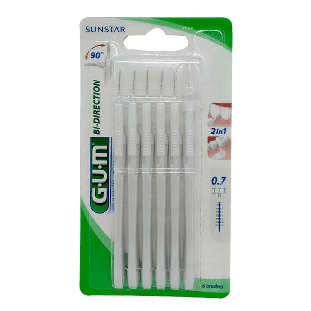 فرشاة تنظيف الأسنان ثنائية الاتجاه من GUM (2114)