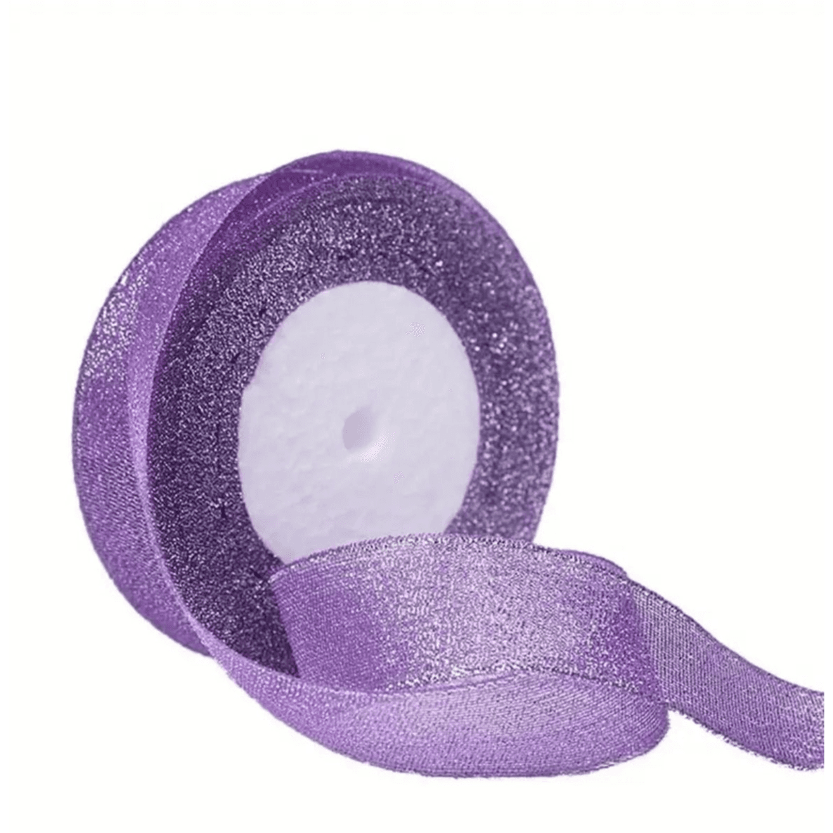 Purple Glitter Ribbon 26yards