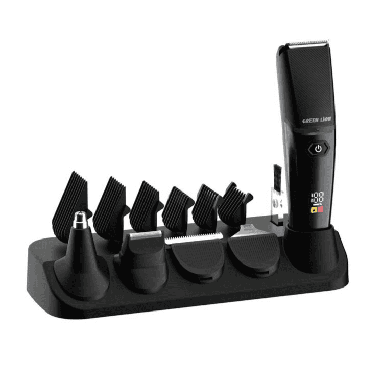 Green Lion 5 in 1 Hair Trimmer Grooming Kit 90 Minutes with Shaver and Nose Trimmer - Type-C Charging