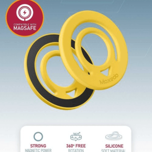 MOXEDO JELLO-MAG DUAL SIDED SILICONE MAGSAFE RING HOLDER (MX-DSR020) (Yellow)