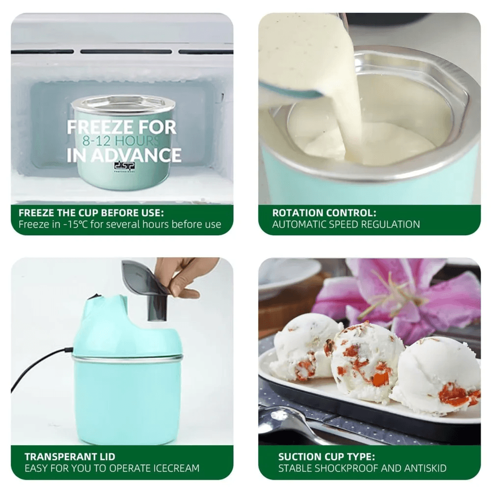 DSP 2 in 1 Electric Yogurt and Ice Cream Maker