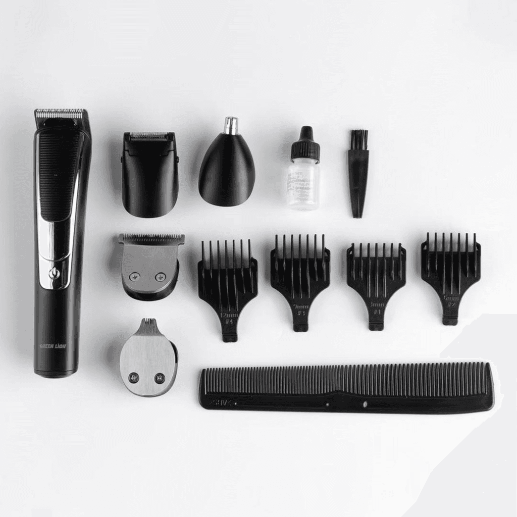 Green Lion 5 in 1 Grooming Set 600mAh - Black