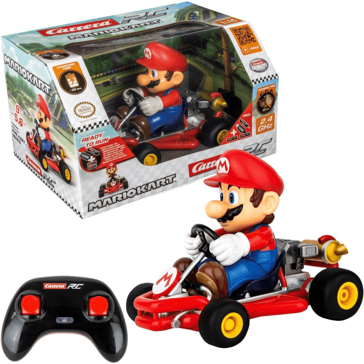 Carrera R/C Remote Control Super Mario Pipe Kart