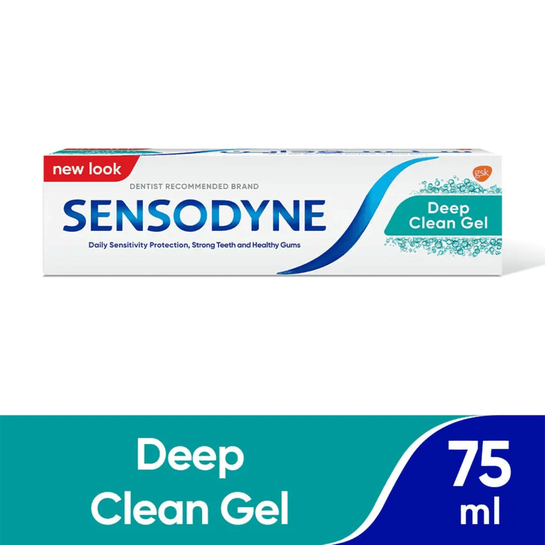 Sensodyne Deep Clean Gel Toothpaste For Daily Protection, Strong Teeth & Healthy Gums 75ml