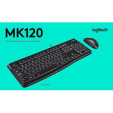 لوحة مفاتيح وماوس مكتبي سلكي من لوجيتك MK120 مع ماوس بصري