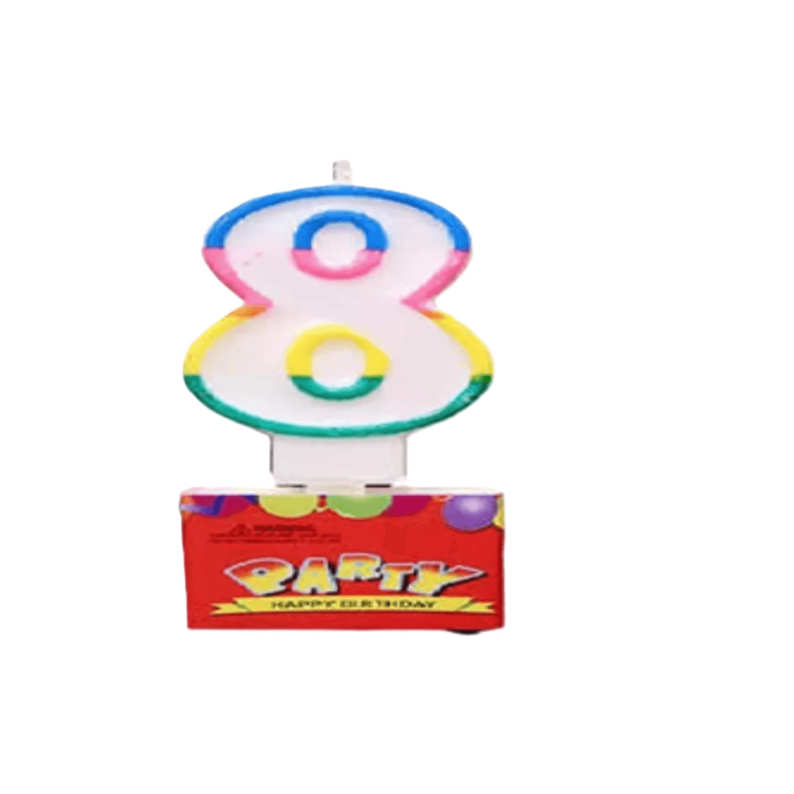 happy birthday candle no 8
