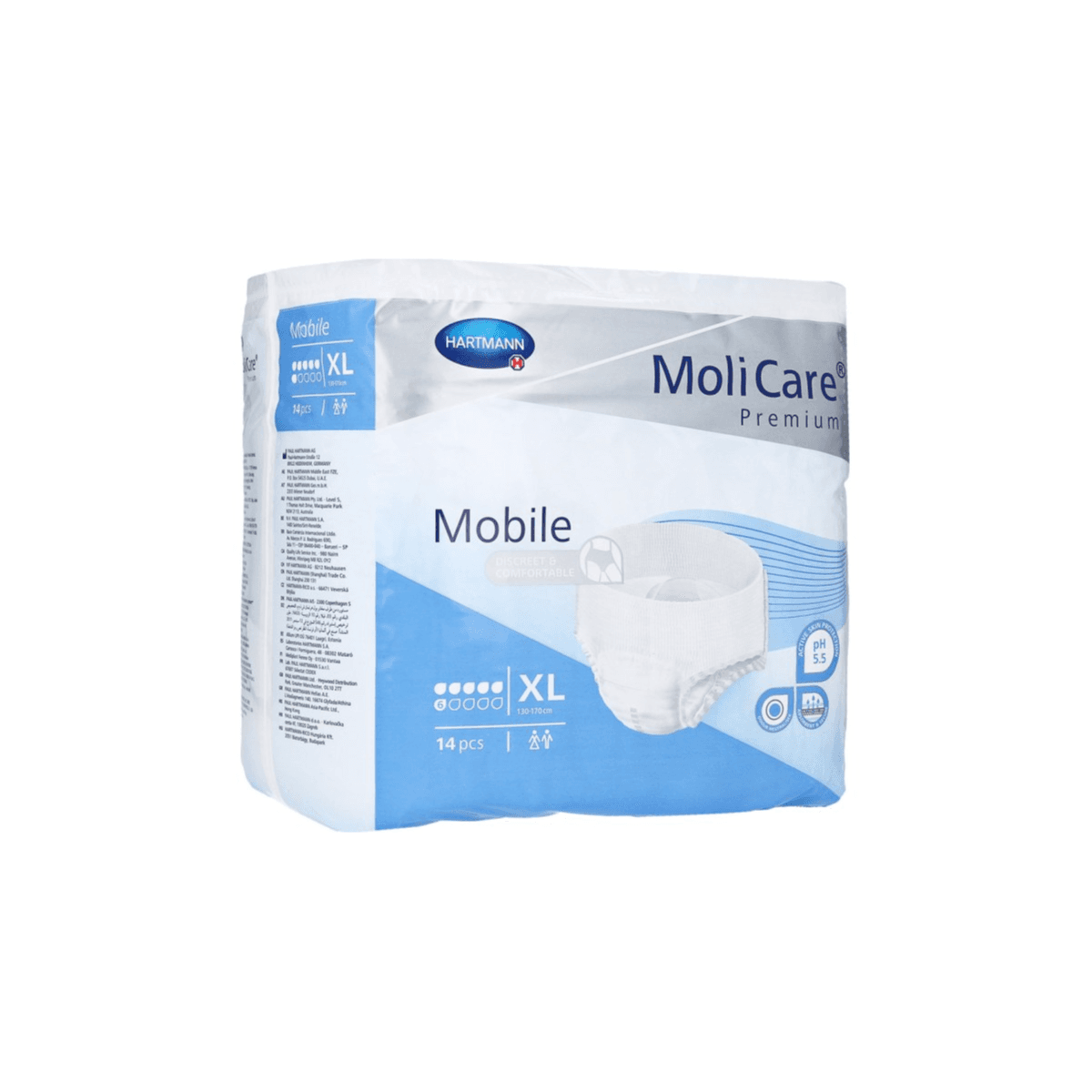 Molicare Pants Mobile Size XL 130-170cm 14pcs
