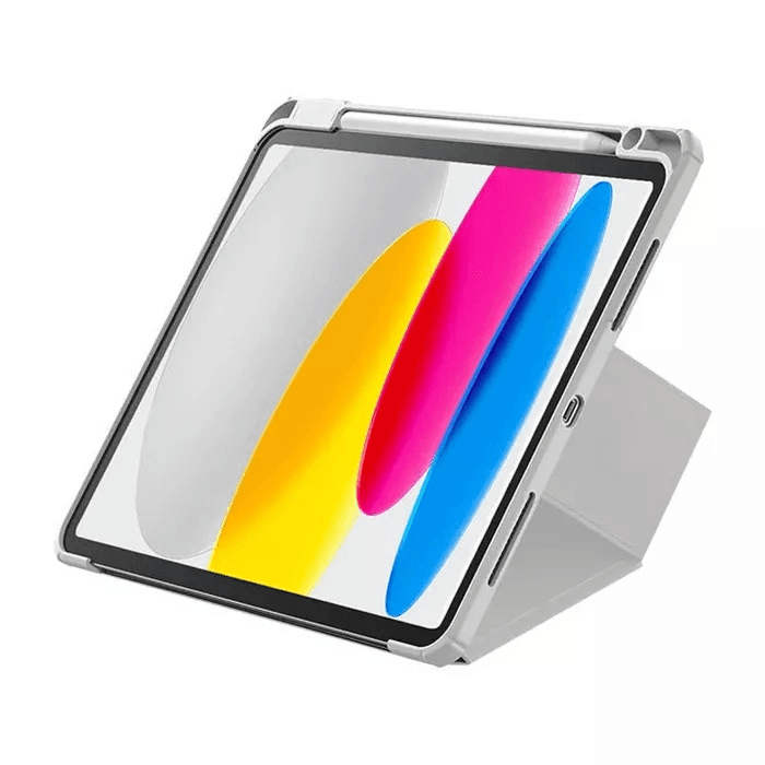 Auras - Multifunctional Protective Case For Ipad 10 (2022) (Light Grey)
