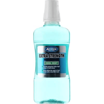 Active Extra Strength Mouthwash Cool Mint 500Ml