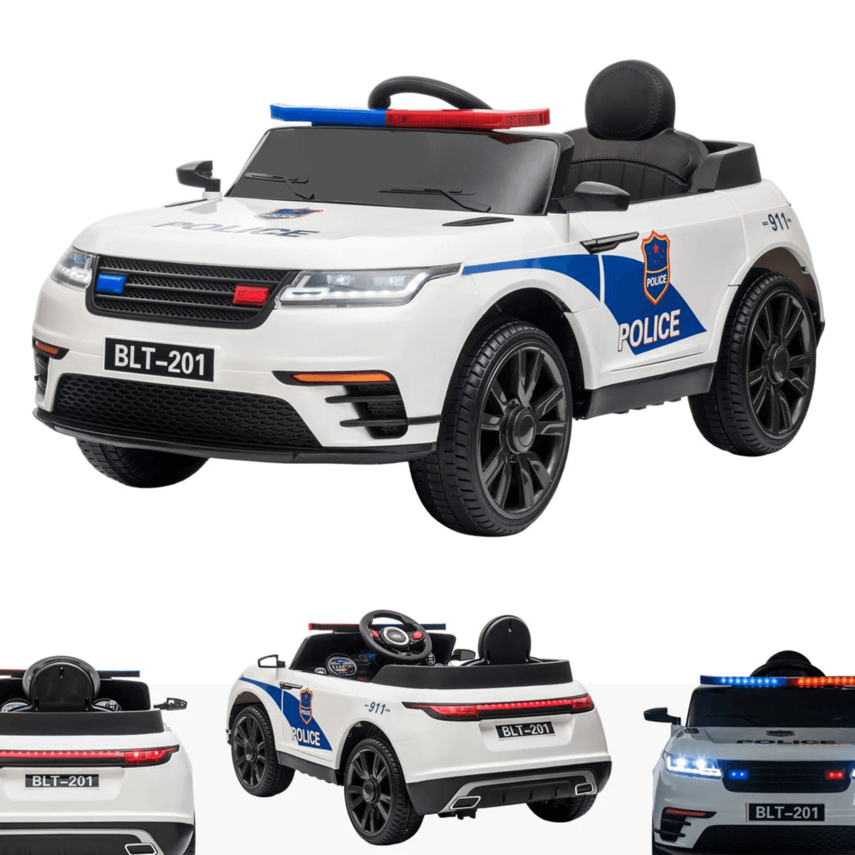 Range Rover Velar Police Edition 12 Volt Rechargeable Electric Ride On Car (2-8 Years)