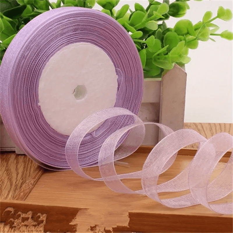 Lilac Organza Ribbon 50yards