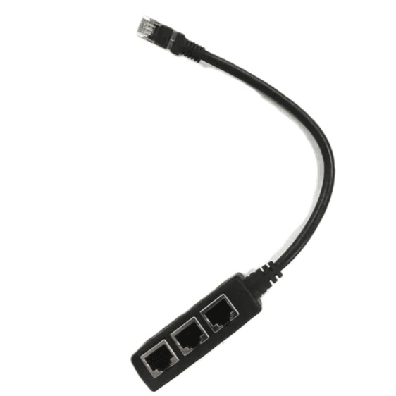 1-to-3 Port Ethernet Splitter Rj45 Adapter Cable Connector