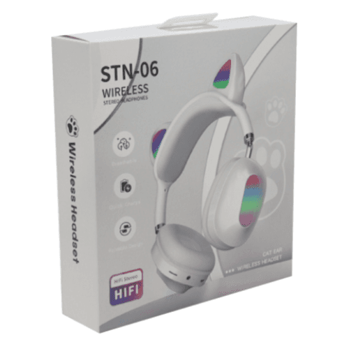 STN-06 سماعة رأس لاسلكية - بيضاء