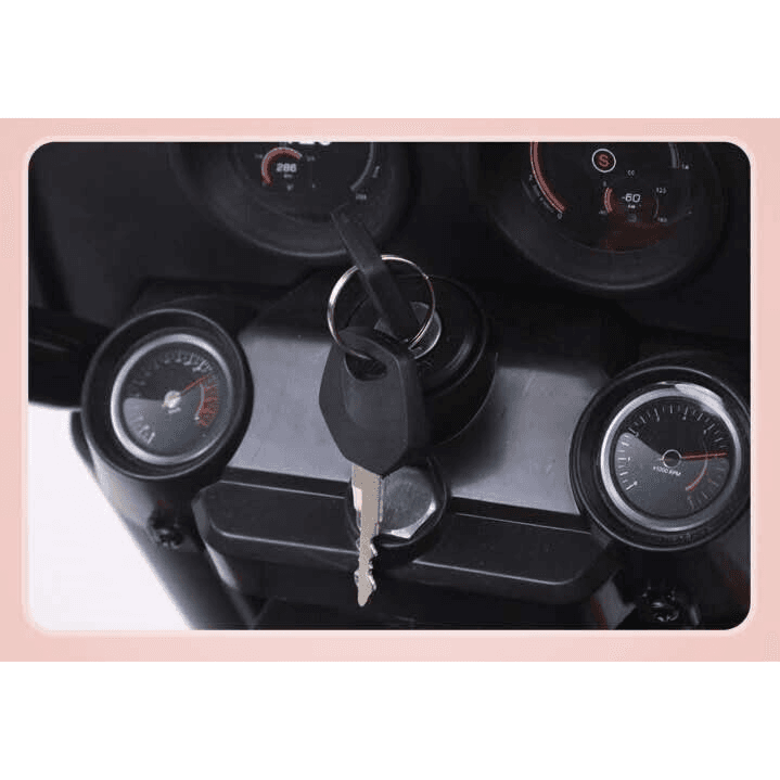 Battery Operated Bike for Kids with Music System Black