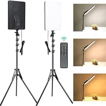 Latest RL-16 LED Video Light Panel Light With Tripod Square Diffuser Light With Stand Photography Lamp