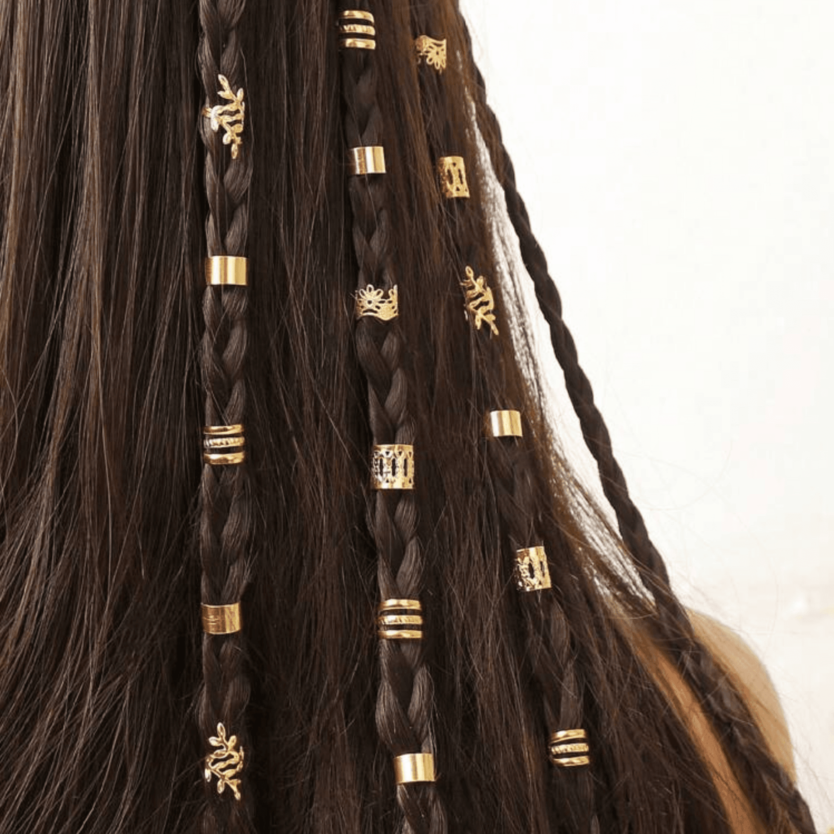 50pcs Elegant Gold-Color Alloy Hair Accessories