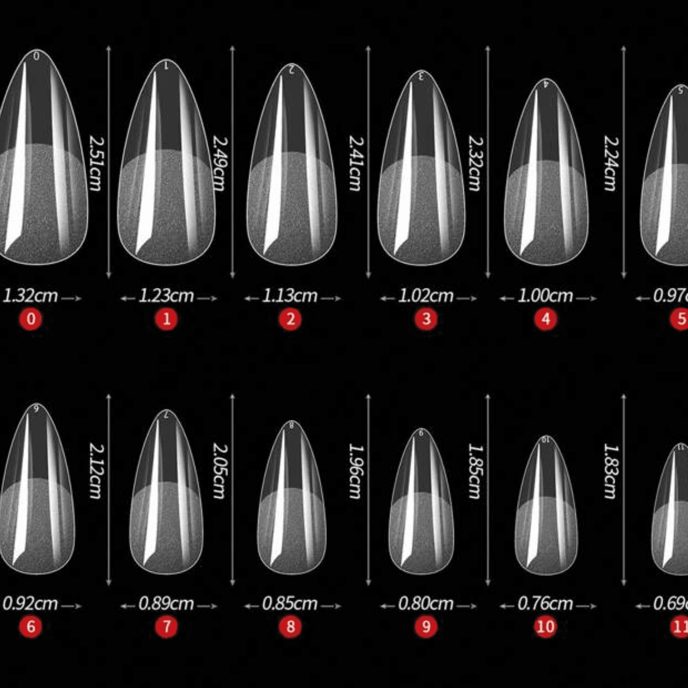 600Pcs Full Cover Press On Nail Tips Stiletto Almond Square Coffin French False Fake Soak Off Gel Nail Extension Tips Capsule