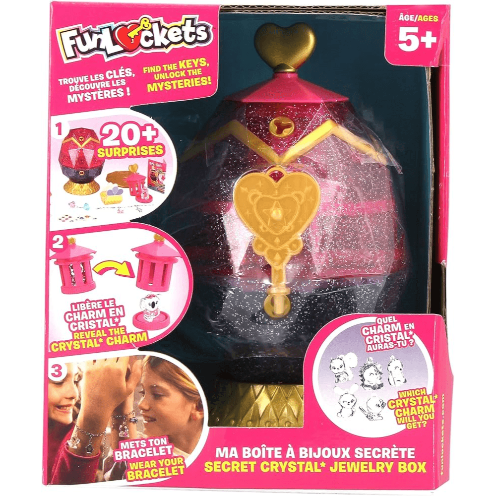 FunLockets - Secret Crystal Jewellery Box Egg Design with 20+ Surprises