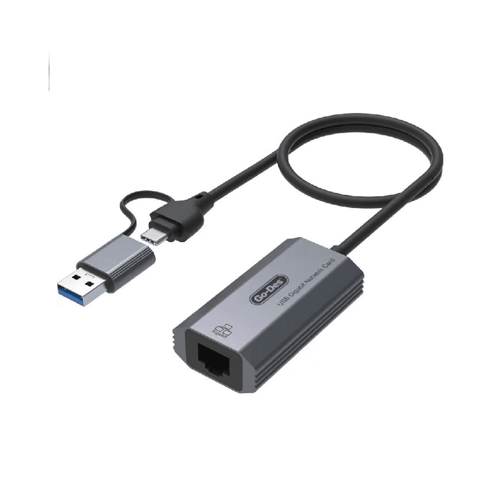 محول Godes جيجابت إيثرنت 2in1 Gd-6863