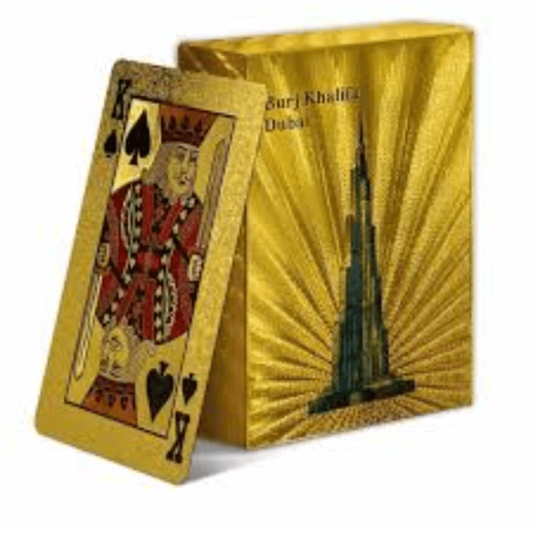 Gold Deck PLAYING CARD BURJUL ARAB