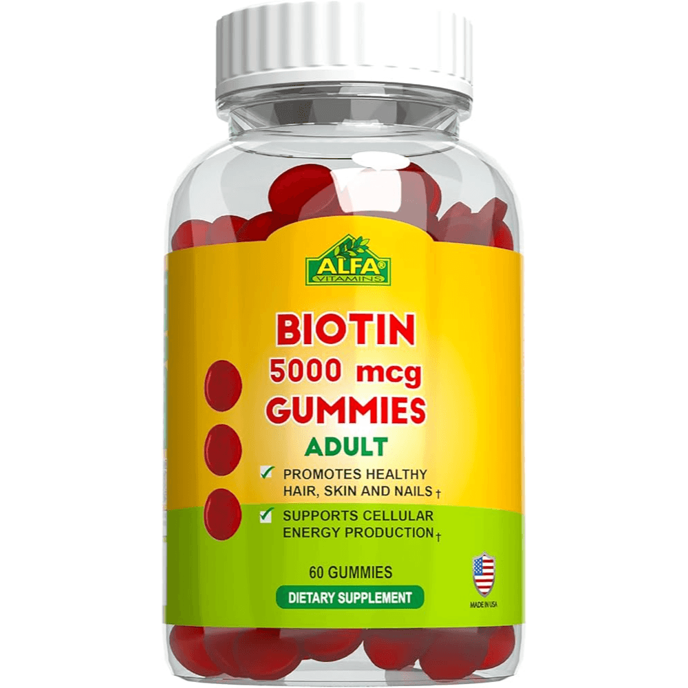 Alfa Biotin 5000mcg Adult Gummies 60 gummies