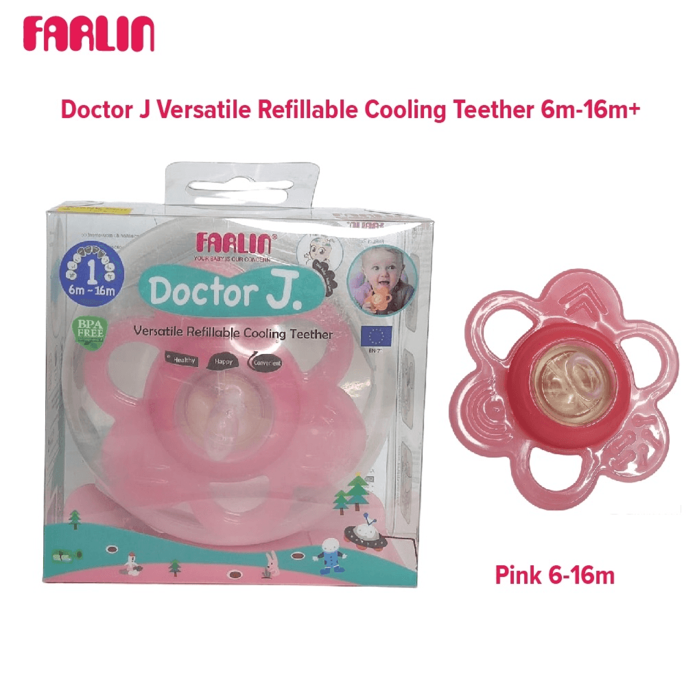 Farlin Doctor J. Versatile Refillable Cooling Teether 6m-16m Code: BF-142A Pink Color