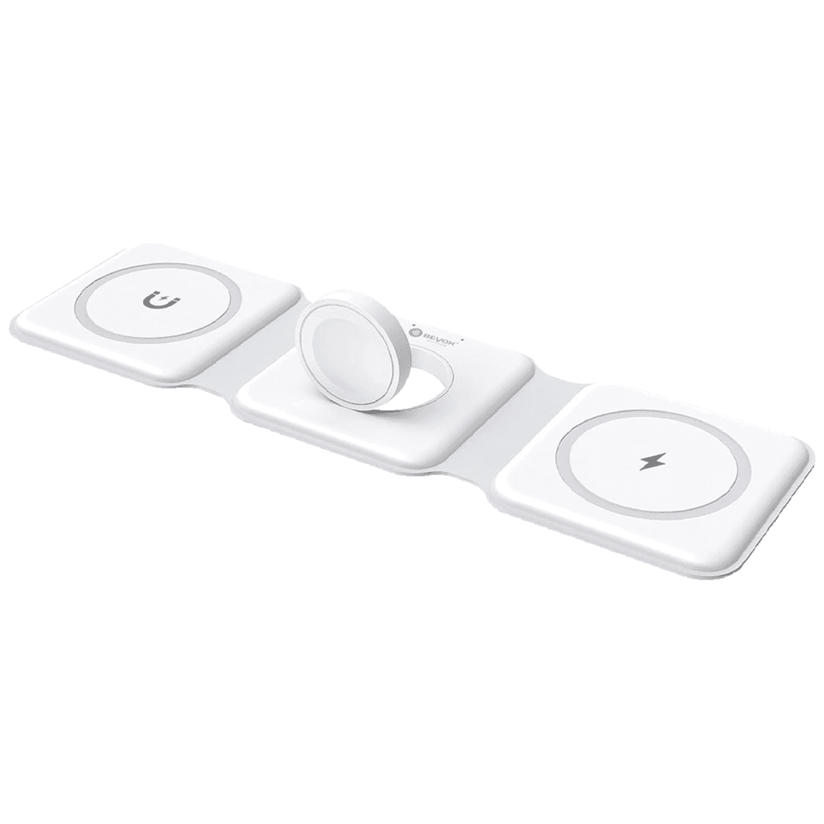 Magnetic Fast Wireless Charging Pad 3-in1 Sleek & Compact Design - BEYOX BW31