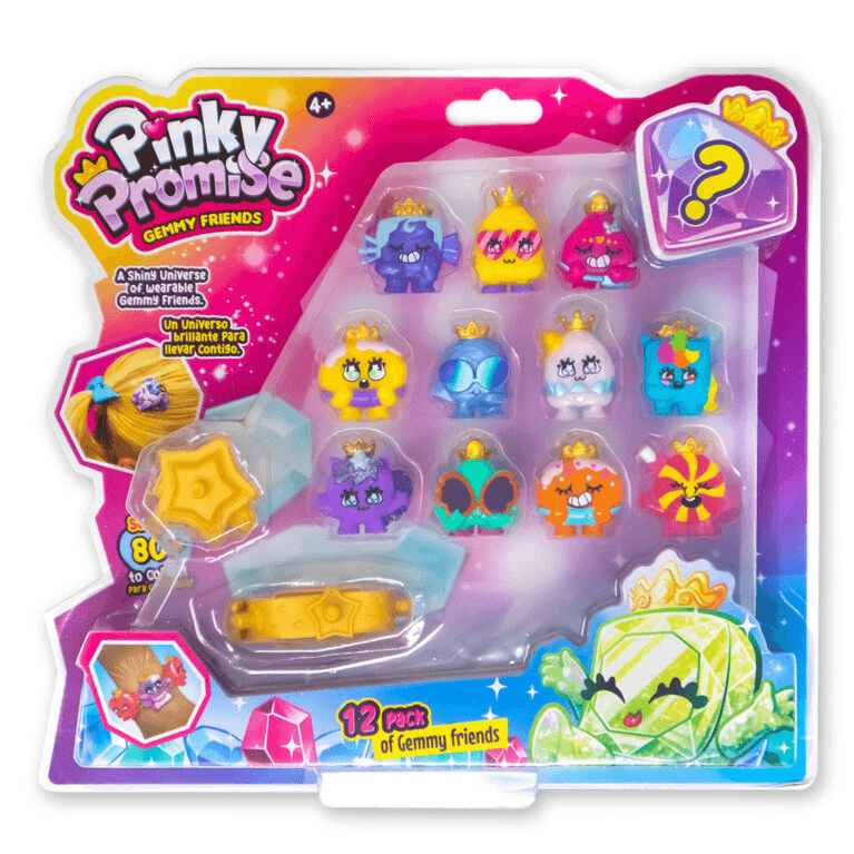 Pinky Promise - Gemmy Friends Blister 12 Pack - Assorted Designs