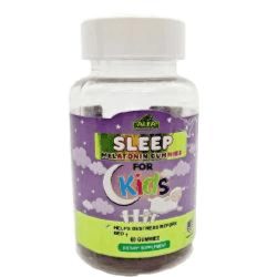 Alfa Sleep Melatonin 2.5mg Gummies for Kids Blackberry flavour 60 gummies 