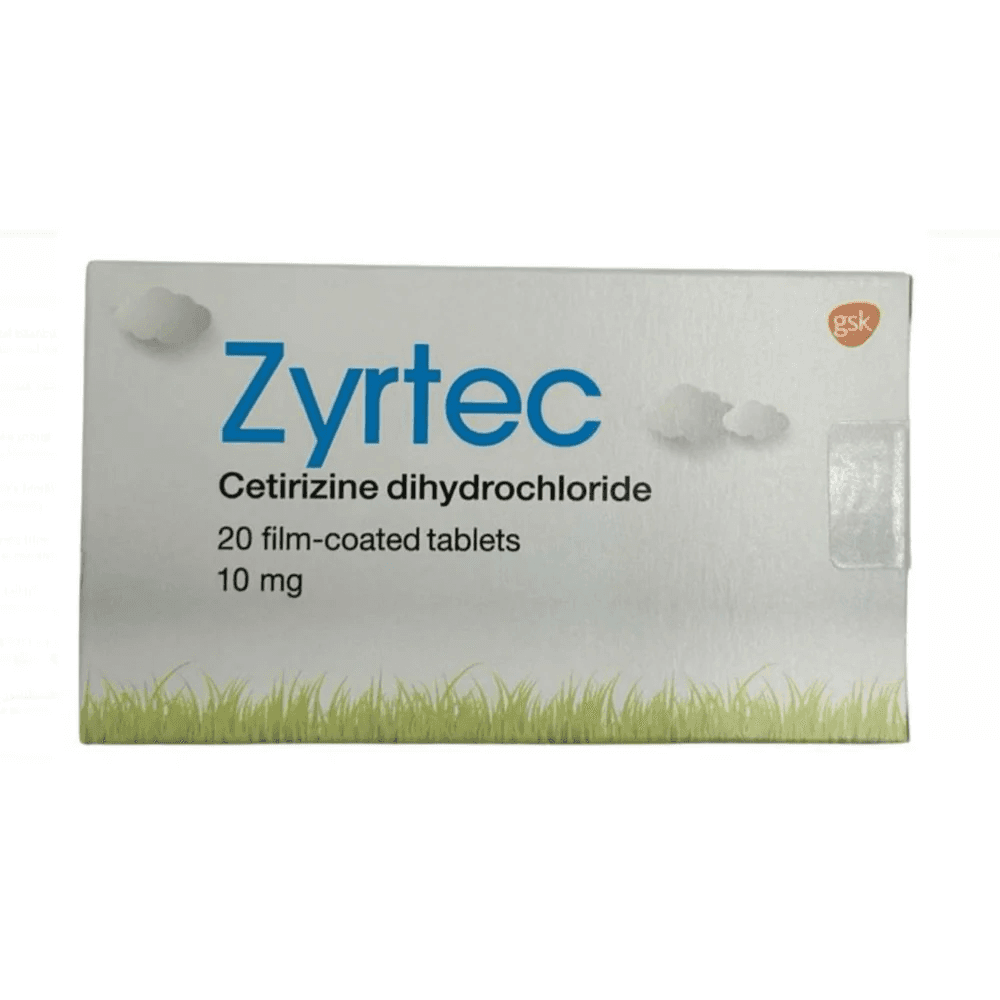 ZYRTEC 10 MG 20 TABLETS