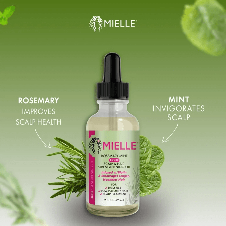 Mielle Light Rosemary Mint Strengthening oil for scalp & hair daily care 59ml