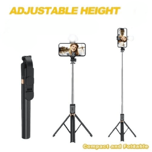 PLOKAMA - Live Broadcast Stand LED Selfie Stick (LIVE - K9)