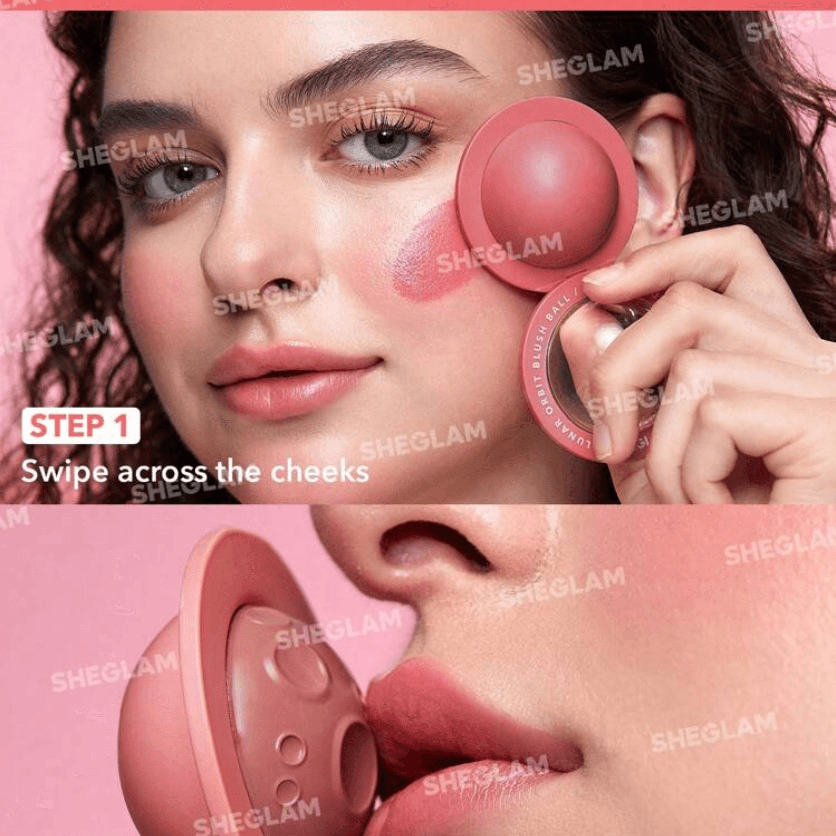 SHEGLAM Lunar Orbit Blush Ball-Astrid Cream Blush Cream- Adorn