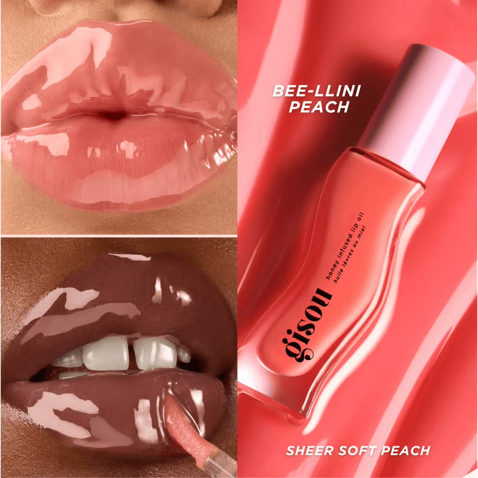 Gisuo - Honey Infused Lip Oil - Bee-llini Peach