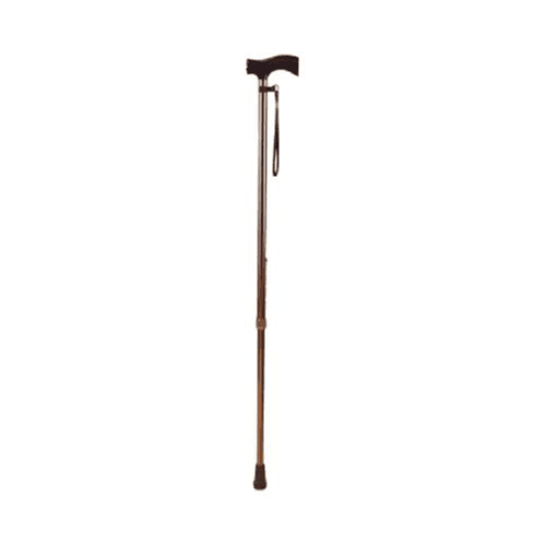 Adjustable Metal Walking Stick Color Brown Twa9306L Walking Stick