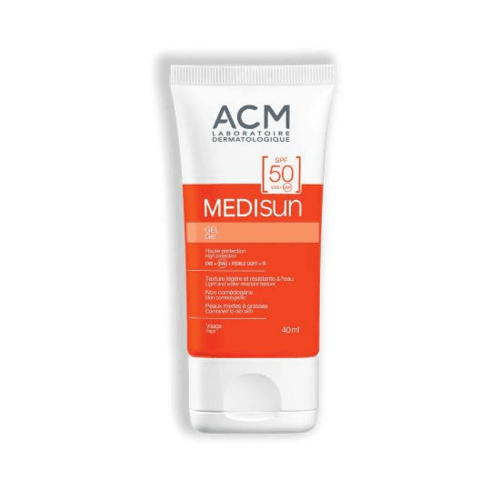ACM Medisun Face Gel  with SPF 50+ for combined to oily skin unscented 40ml