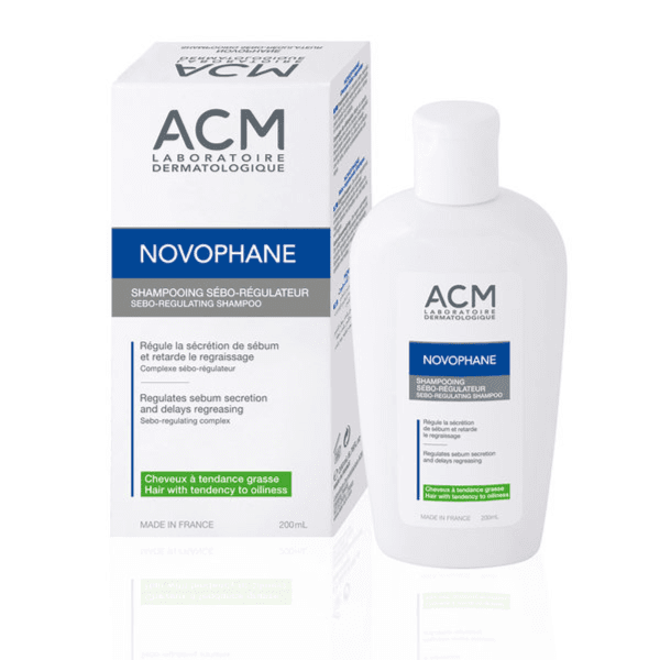 ACM Novophane Sebo-regulator Shampoo regulate sebum secretion and delay regreasing for oily hair 200ml