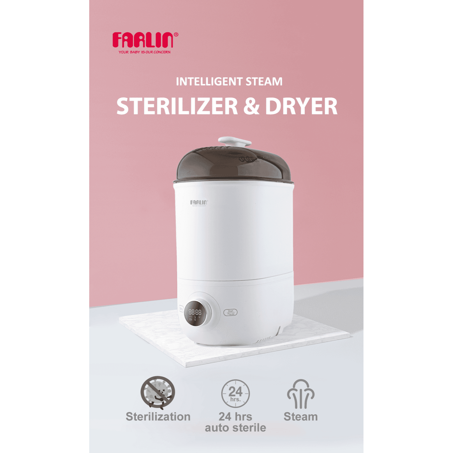 Farlin Intelligent Steam Sterilizer & Dryer 3-in-1 Code AE-20014