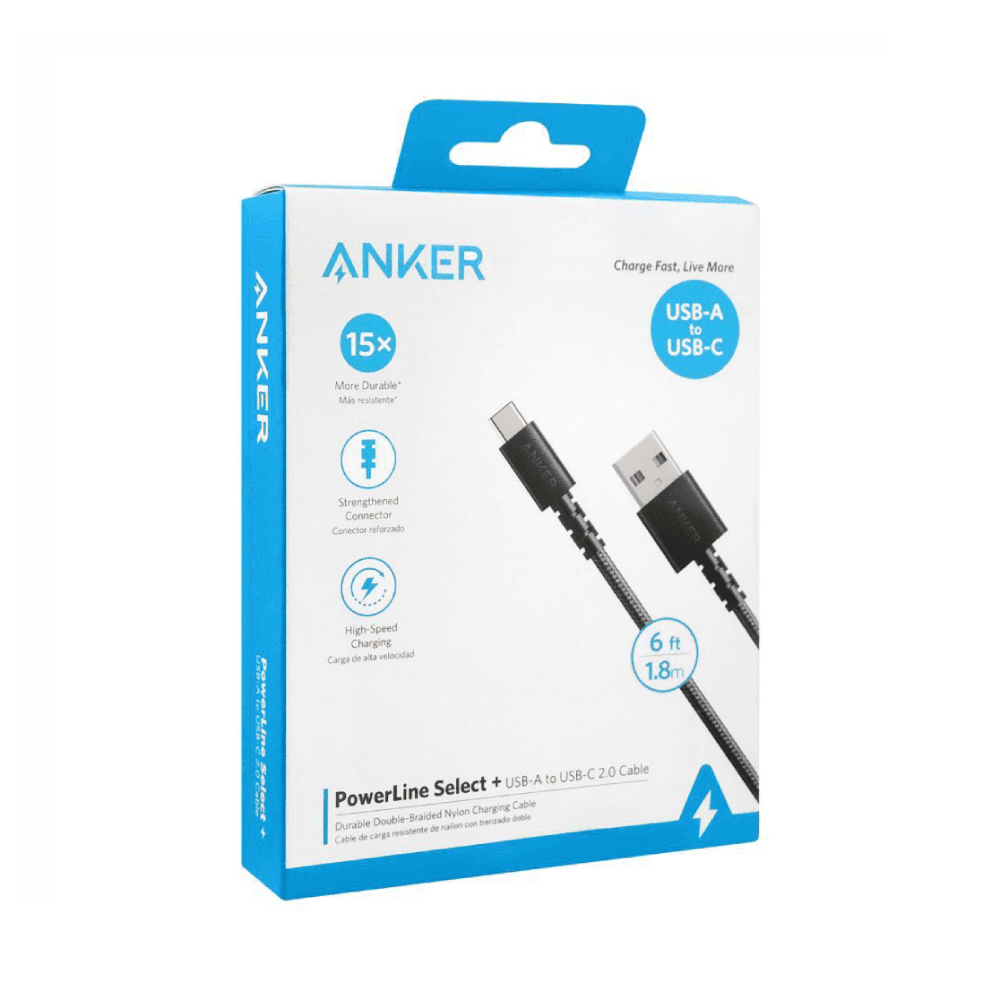كابل أنكر باورلاين سيليكت+ USB-A إلى USB-C 2.0 - 3 أقدام