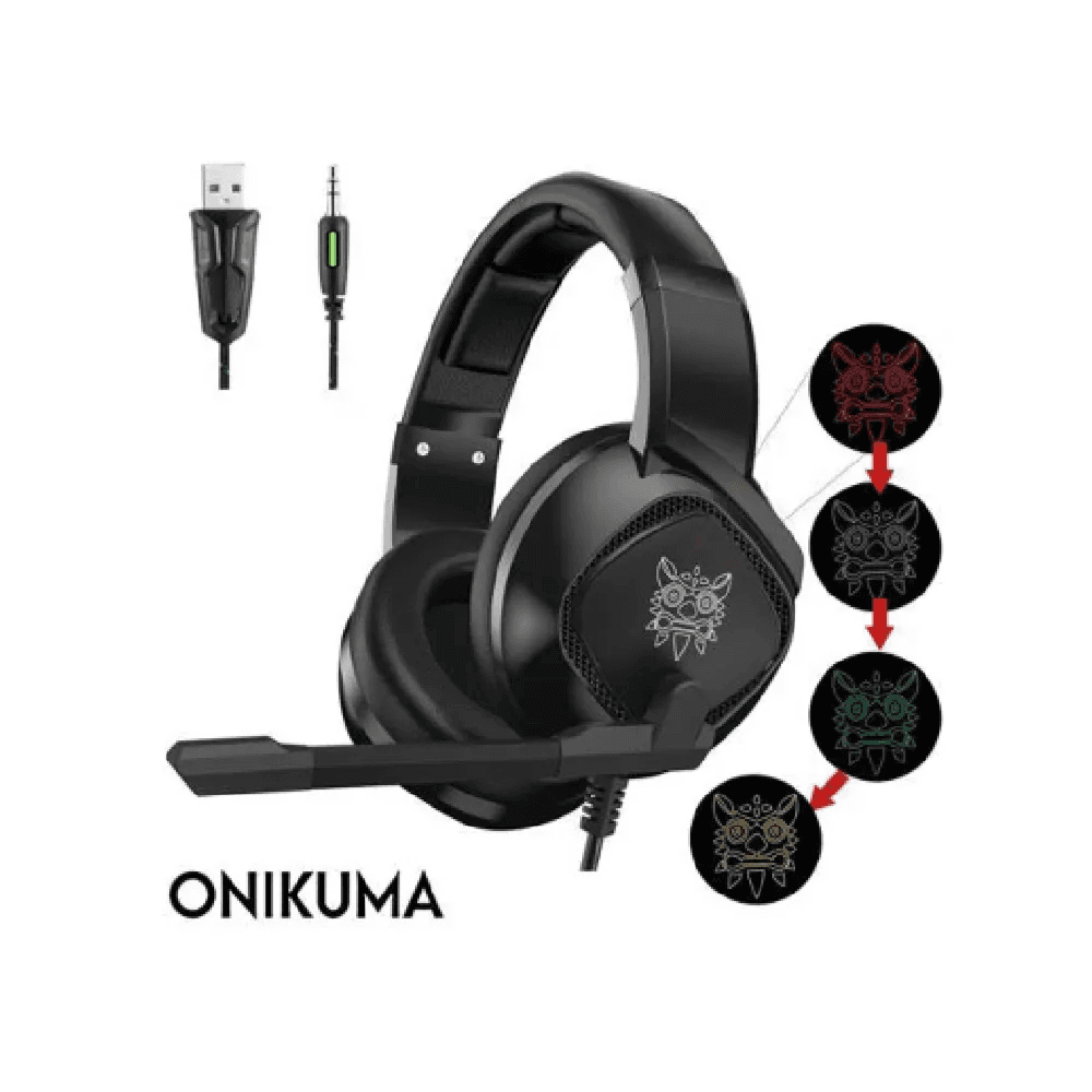 Gaming Headset Professional Wired and Noise Cancelling Microphone - Onikuma K19