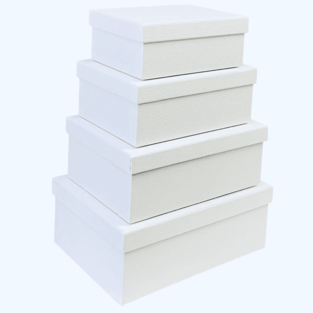 Small 4Pcs Set Luxury White Gift Box