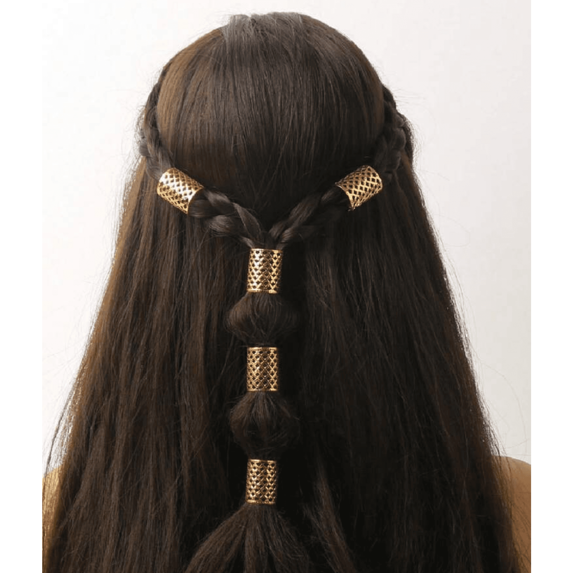 5pcs - Hair Rings - Gold 