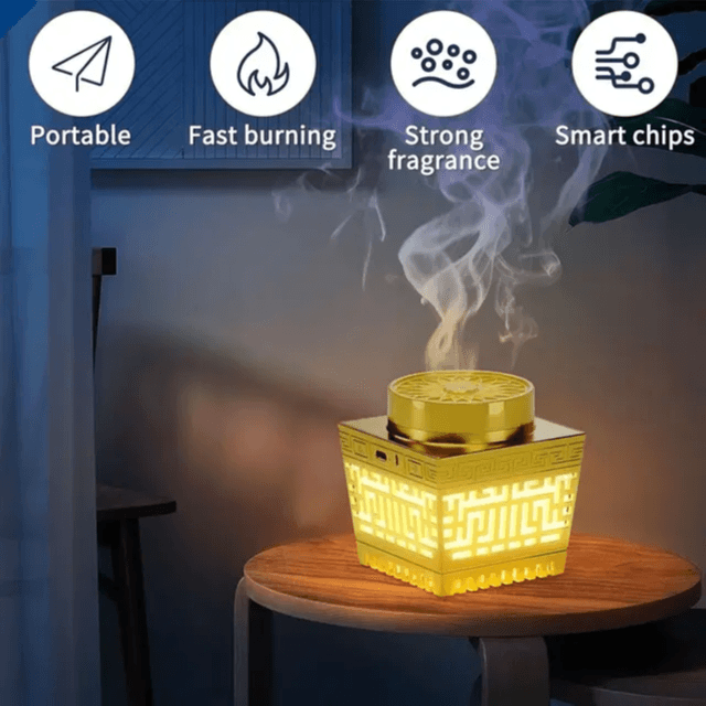 Quran Speaker With Bukhoor Electronic Incense Burner Remote Control - SQ-209P